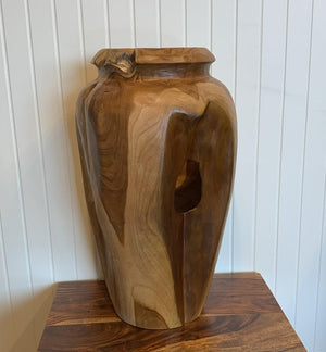Vase en bois 20x11