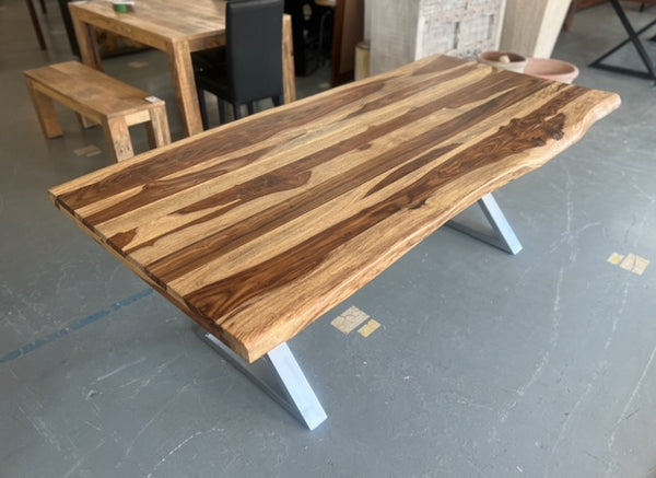 Table à manger Bois de Rose Champagne 84x40''