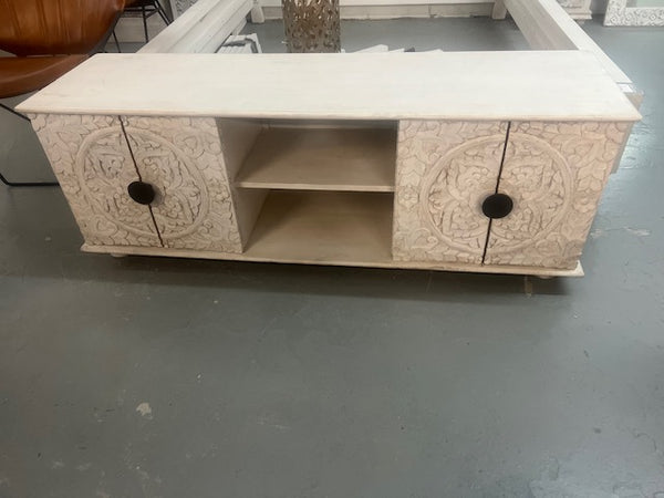 Meuble vidéo Royal Past en Manguier 20x55x16''