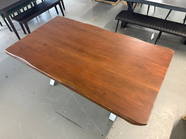 Table à manger Acacia massif 72x40'' Noisette