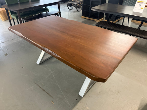 Table à manger Acacia massif 72x40'' Noisette