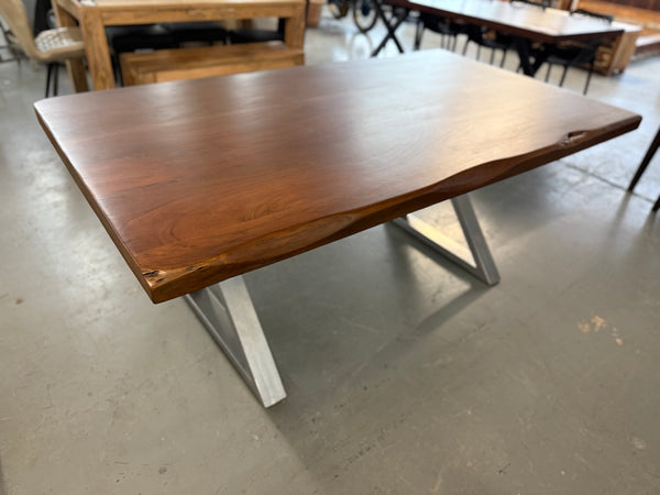 Table à manger Acacia massif 72x40'' Noisette