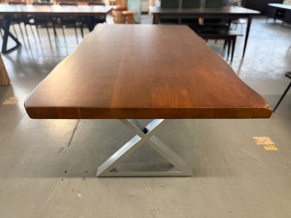 Table à manger Acacia massif 72x40'' Noisette