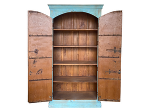 Antique turquoise cabinet 82x44x20'' - Kif-Kif Import