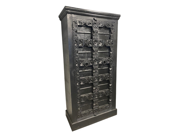 Antique cabinet 2 doors black - Kif-Kif Import
