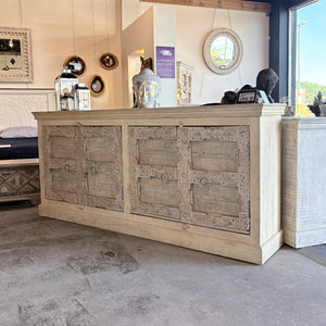 BUFFET ANTIQUE INDIEN 4 PORTES - Kif-Kif Import