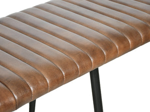 LUNA cigar leather bench - Kif-Kif Import