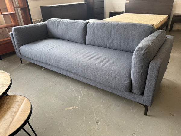 Canapé en tissus bleu 95x36''