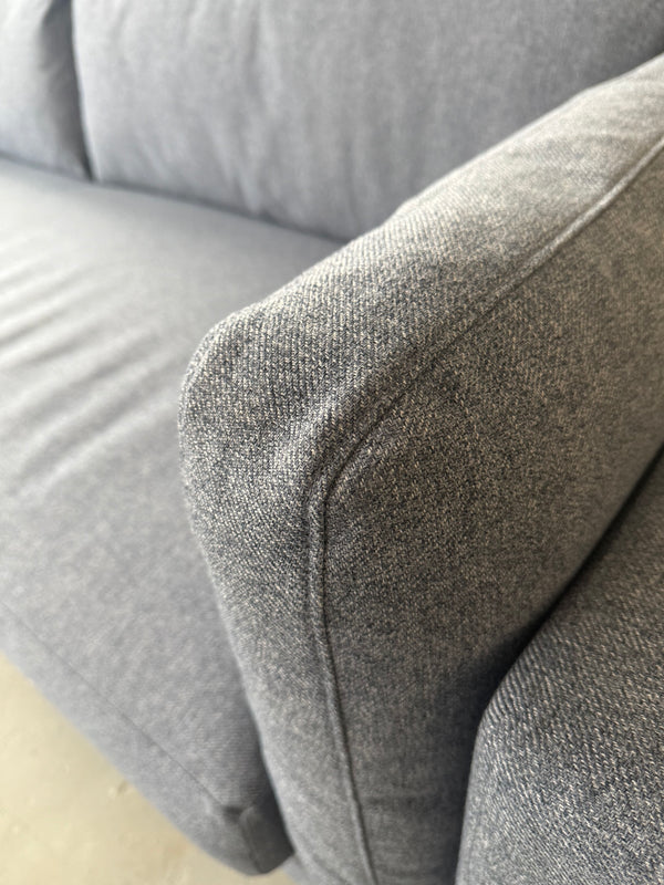 Canapé en tissus bleu 95x36''