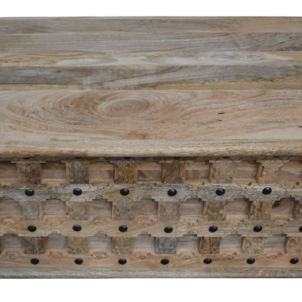 Coffre BAKHRA naturel bois massif