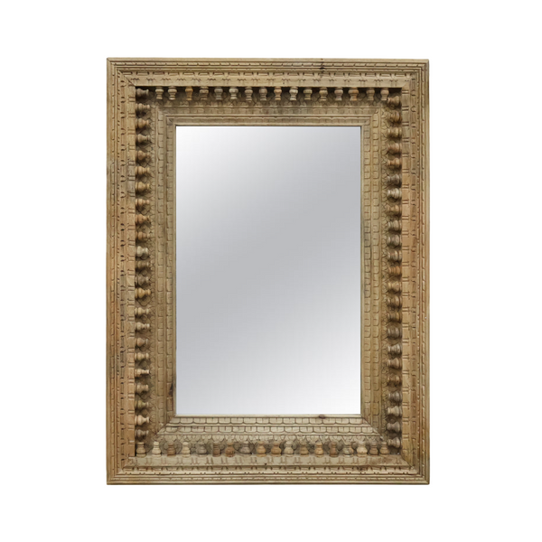 Miroir Annapurna naturel bois massif