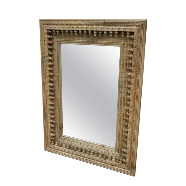 Miroir Annapurna naturel bois massif