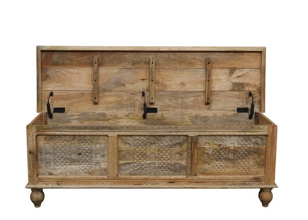 Coffre Diamond bois massif