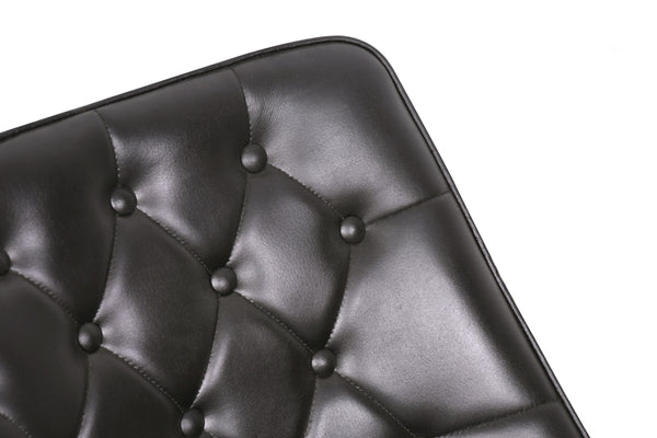 Stockton Black Leather Chair - Kif-Kif Import