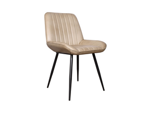 Luna mocha leather chair - Kif-Kif Import