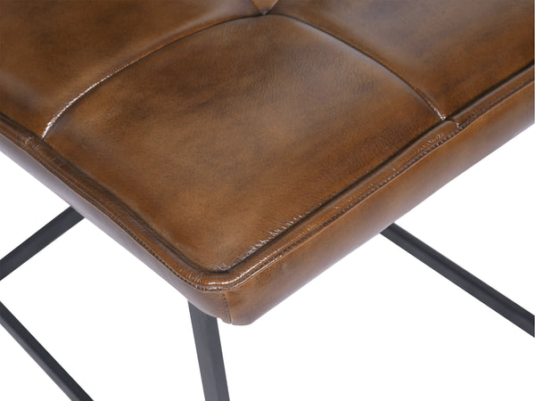 DIVA brown leather chair - Kif-Kif Import