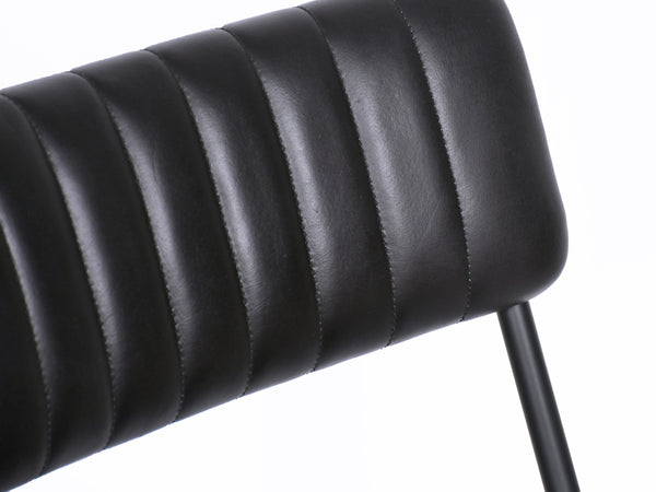 Chaise cuir noir HART - Kif-Kif Import