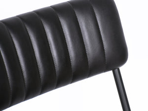 HART black leather chair - Kif-Kif Import