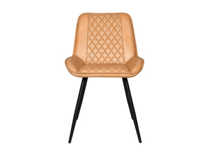 Chaise cuir orange NESSA - Kif-Kif Import