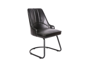 SOFIA black leather chair - Kif-Kif Import