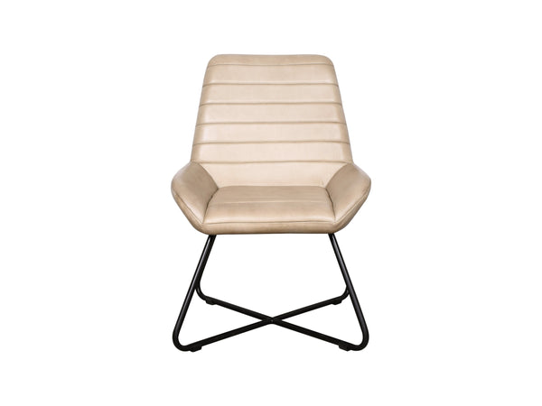 Merida mocha leather chair - Kif-Kif Import
