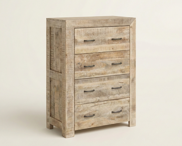 Commode Dhaka – Manguier massif naturel texturé