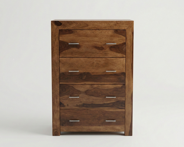 Commode Enzo – Sheesham massif brun