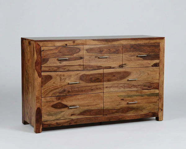 Commode Enzo – Sheesham massif brun