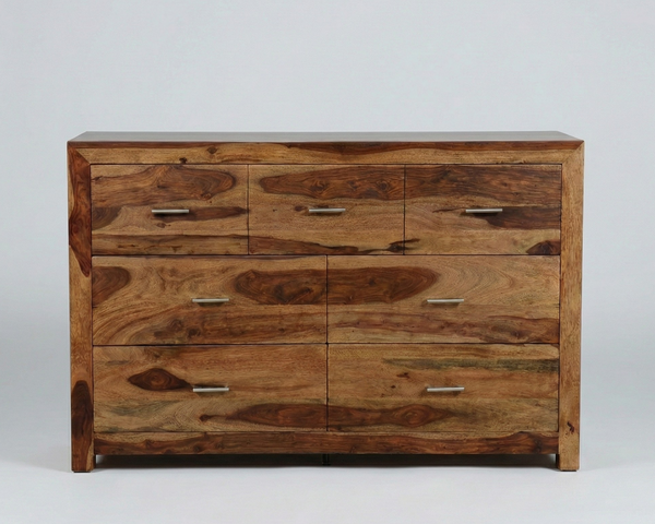 Commode Enzo – Sheesham massif brun