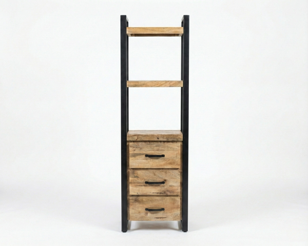 Étagère de rangement Factory – manguier massif