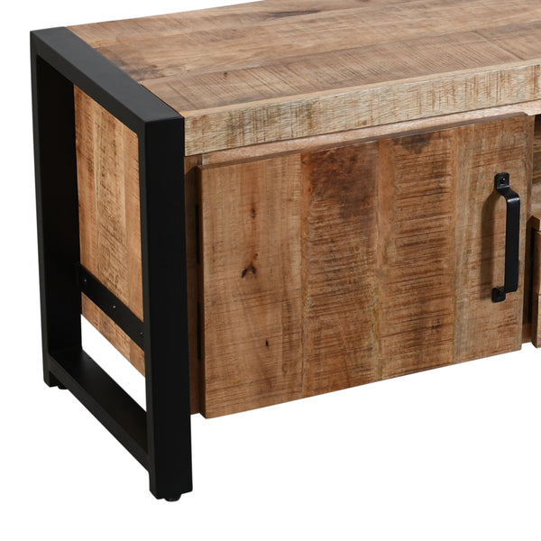 Meuble TV Factory – manguier massif texturé