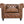 Fauteuil Chesterfield en cuir Cigare - Kif-Kif Import