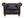Fauteuil Chesterfield en cuir noir capitonné avec clous décoratifs et pieds en bois massif