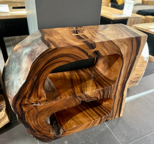 Console CURVED SHELF en Suar 41x14.5x31