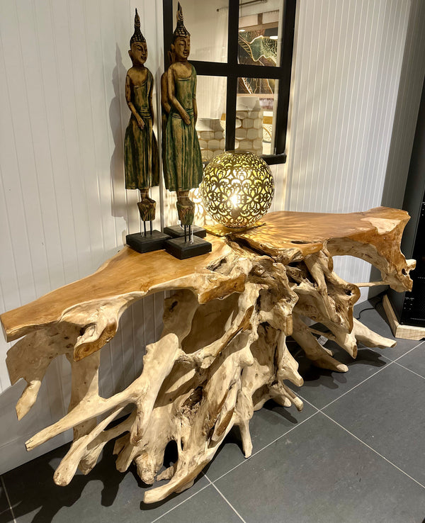 Console racine teck 71x17x30