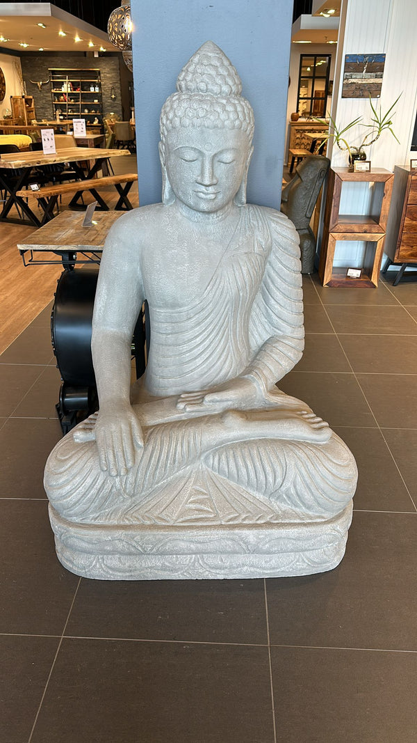 Bouddha en fibre de verre 63x28x38"