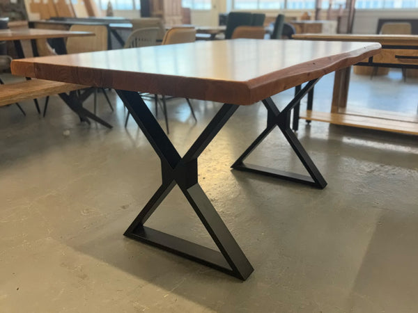 Table à dîner en Acacia Champagne 59x34''