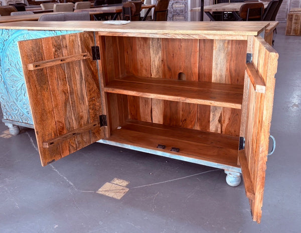 Buffet Manguier Bleu 32.5x71x15.5''