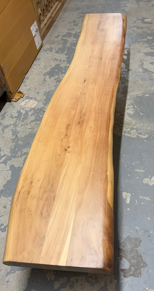 Banc en Acacia bord naturel 90x16''