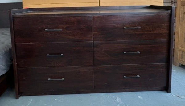 Commode 6 tiroirs Bois de Rose 36×62×18"