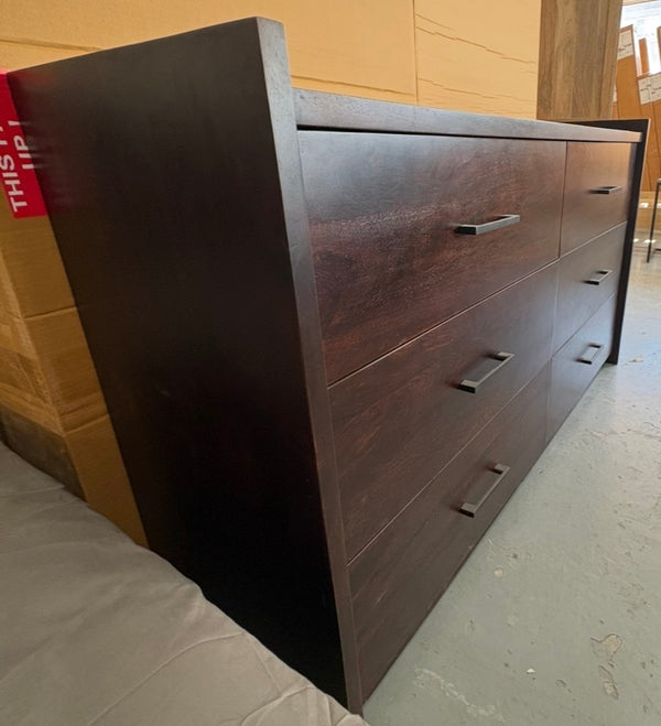 Commode 6 tiroirs Bois de Rose 36×62×18"