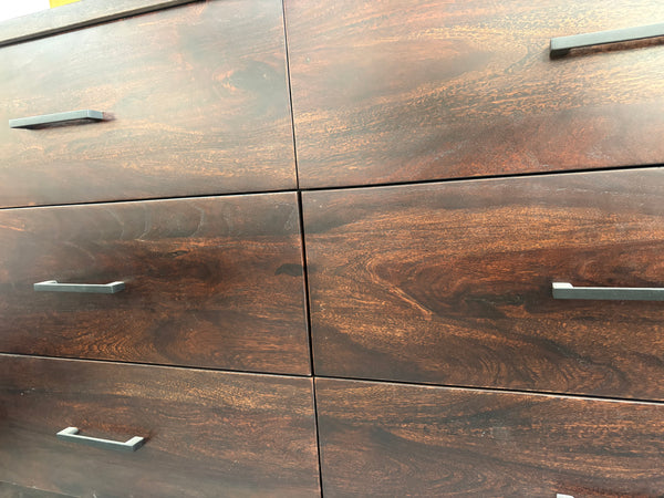 Commode 6 tiroirs Bois de Rose 36×62×18"