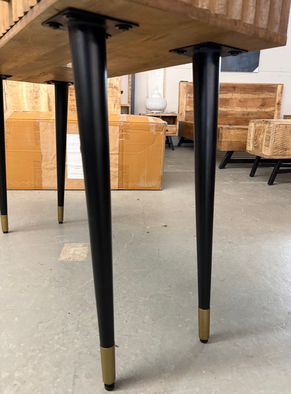 Console en Manguier et Marbre 31.5x43x15.5''