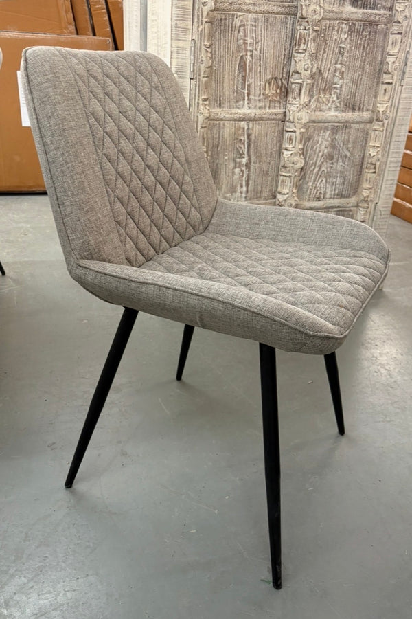 Chaise tissu gris