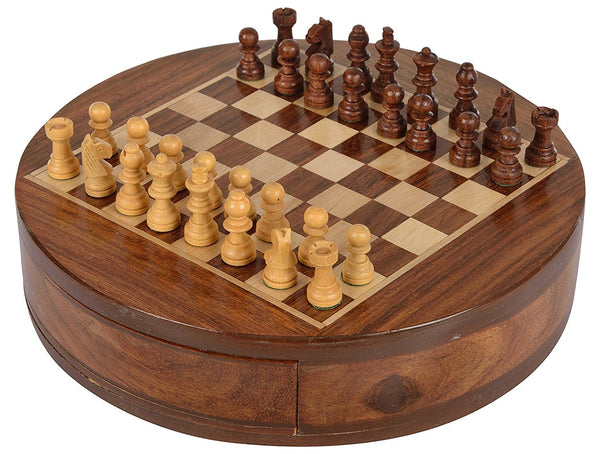 Jeu d'échecs 9" rond - Kif-Kif Import
