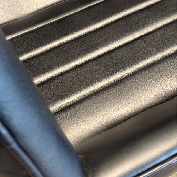 Chaise cuir noir LUNA - Kif-Kif Import