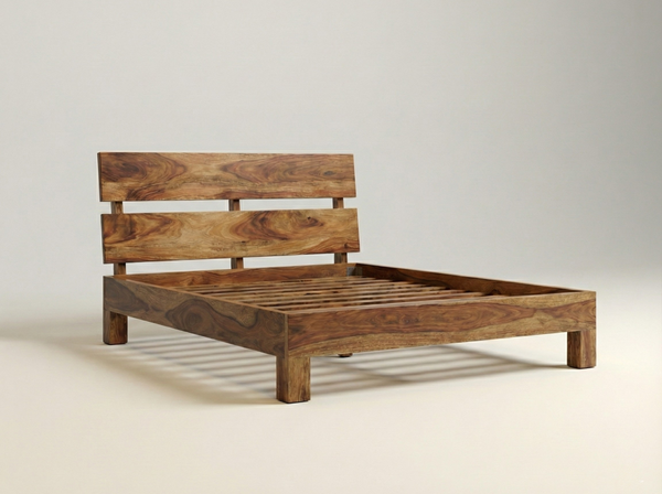 Lit Naya – sheesham massif brun