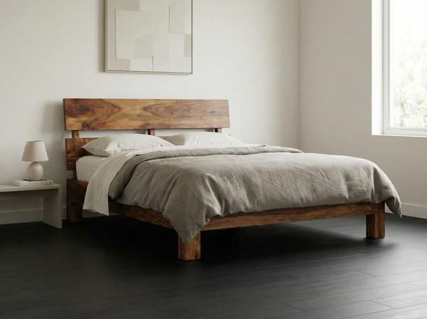 Lit Naya – sheesham massif brun