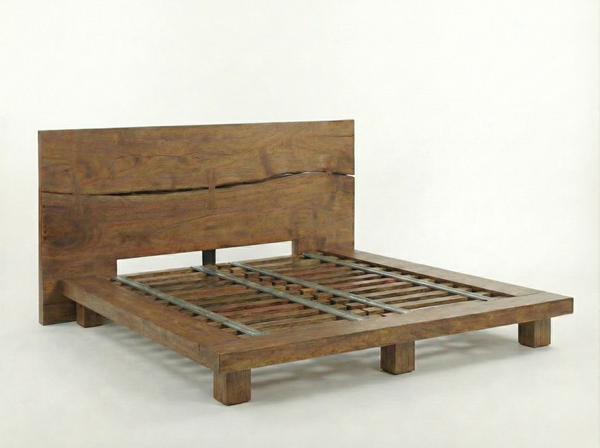 Lit Structura – acacia massif noisette