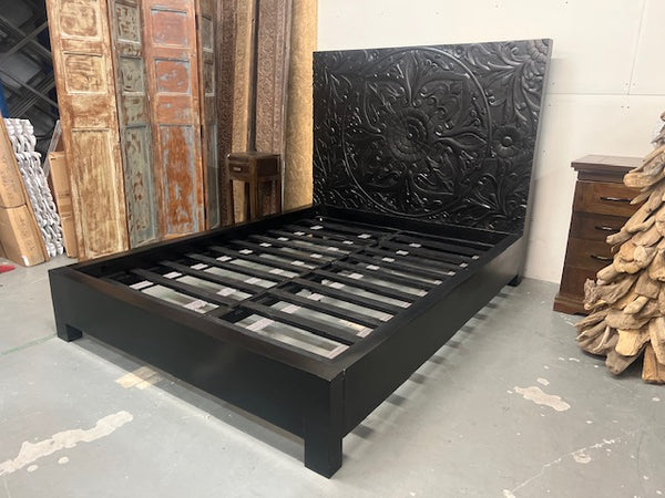 Lit Valsad en Manguier Noir Queen